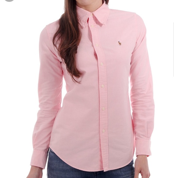 ralph lauren pink shirt womens